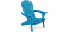 Buy Wooden Outdoor Chair with Armrests - Adirondack Garden Chair - Adirondack Turquoise 59415 Home delivery