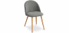 Buy Dining Chair Upholstered in Fabric - Natural Wood Legs - Evelyne  Grey 59261 at Privatefloor