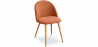 Buy Dining Chair Upholstered in Fabric - Natural Wood Legs - Evelyne  Orange 59261 - prices