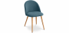 Buy Dining Chair Upholstered in Fabric - Natural Wood Legs - Evelyne  Turquoise 59261 - in the EU