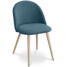 Buy Dining Chair - Upholstered in Fabric - Scandinavian Style - Evelyne Turquoise 59261 - in the EU