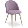 Buy Dining Chair - Upholstered in Fabric - Scandinavian Style - Evelyne Pink 59261 Home delivery
