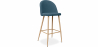 Buy Fabric Upholstered Stool - Scandinavian Design - 73cm - Evelyne Turquoise 59356 - in the EU