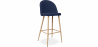 Buy Fabric Upholstered Stool - Scandinavian Design - 73cm - Evelyne Dark blue 59356 Home delivery