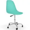 Buy Swivel office chair with casters - Denisse Turquoise 59863
