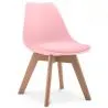 Buy Cushioned Wooden and Polypropylene Kids' Chair Pink 59872