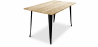 Buy Stylix Dining Table - 140 cm - Light Wood Black 59876 - prices