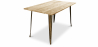 Buy Stylix Dining Table - 140 cm - Light Wood Metallic bronze 59876 at Privatefloor