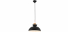 Buy Hanging Metal & Wood Nordic Lamp Black 59842 at Privatefloor