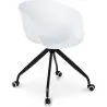 Buy Joan Design Office Chair with Armrests and Wheels White 59885