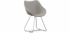 Buy Dining Chair with Armrests - Leatherette - PU - Stylix - Black - Clun Light grey 59894 at Privatefloor