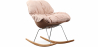 Buy Padded Rocking Chair - Scandinavian Design - Ruma Pink 59895 - prices
