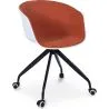Buy Jodie White Padded Office Chair with Wheels Orange 59887