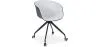 Upholstered Office Chair with Armrests - Desk Chair with Castors - Black and White - Jodie image 9