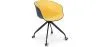 Upholstered Office Chair with Armrests - Desk Chair with Castors - Black and White - Jodie image 9