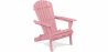 Buy Wooden Outdoor Chair with Armrests - Adirondack Garden Chair - Adirondack Pastel pink 59415 at Privatefloor