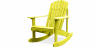Buy Outdoor Chair with Armrests - Garden Chair - Adirondack - Wooden Rocking Chair - Adirondack Pastel yellow 59861 - in the EU