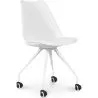 Buy Scandinavian Office chair with Wheels - Canva White 59904