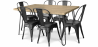 Buy Hairpin 120x90 Dining Table + X6 Stylix Chair Black 59922 - in the EU