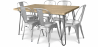Buy Hairpin 120x90 Dining Table + X6 Stylix Chair Silver 59922 - prices