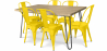 Buy Hairpin 120x90 Dining Table + X6 Stylix Chair Yellow 59922 in the Europe