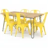 Buy Hairpin 150x90 Dining Table + X6 Stylix Chair Yellow 59922