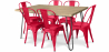 Buy Hairpin 120x90 Dining Table + X6 Stylix Chair Red 59922 home delivery