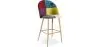 Patchwork Upholstered Stool - Scandinavian Style - Evelyne image 9