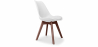 Buy Dining chair Denisse Scandi Style Premium Design With Cushion - Dark Legs White 59953 - in the EU