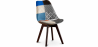 Buy Dining Chair Denisse Upholstered Scandi Design Dark Wooden Legs Premium New Edition - Patchwork Pixi Multicolour 59968 - in the EU