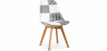 Buy Dining Chair - Black and White Patchwork Upholstery - New Edition - Sam White / Black 59974 - in the EU