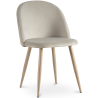 Buy Dining Chair - Velvet Upholstered - Scandinavian Style - Evelyne Light grey 59990 - prices