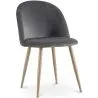 Dining Chair - Velvet Upholstered - Scandinavian Style - Evelyne image 9
