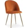 Dining Chair - Velvet Upholstered - Scandinavian Style - Evelyne image 9