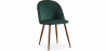 Buy Dining Chair - Upholstered in Velvet - Scandinavian Design - Evelyne Dark green 59991 in the Europe