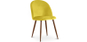 Buy Dining Chair - Upholstered in Velvet - Scandinavian Design - Evelyne Yellow 59991 - in the EU