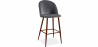 Buy Velvet Upholstered Stool - Scandinavian Design - Evelyne Dark grey 59993 in the Europe