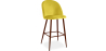Buy Velvet Upholstered Stool - Scandinavian Design - Evelyne Yellow 59993 - in the EU