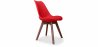 Buy Dining chair Denisse Scandi Style Premium Design With Cushion - Dark Legs Red 59953 at Privatefloor