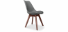 Buy Dining chair Denisse Scandi Style Premium Design With Cushion - Dark Legs Dark grey 59953 in the Europe