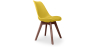 Buy Dining chair Denisse Scandi Style Premium Design With Cushion - Dark Legs Yellow 59953 - prices