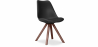 Buy Dining chair Denisse Scandi Style Premium Design Dark Legs with Cushion Black 59954 in the Europe