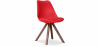 Buy Dining chair Denisse Scandi Style Premium Design Dark Legs with Cushion Red 59954 - prices