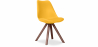 Buy Dining chair Denisse Scandi Style Premium Design Dark Legs with Cushion Yellow 59954 at Privatefloor
