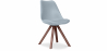 Buy Dining chair Denisse Scandi Style Premium Design Dark Legs with Cushion Light grey 59954 - prices