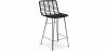 Buy Wicker Bar Stool with Backrest - Boho Bali Design - 75cm - Catori Black 59995 - prices