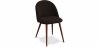 Buy Dining Chair - Upholstered in Fabric - Scandinavian Style - Evelyne Dark Brown 58982 in the Europe