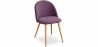 Buy Dining Chair Upholstered in Fabric - Natural Wood Legs - Evelyne  Purple 59261 - prices