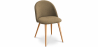 Buy Dining Chair Upholstered in Fabric - Natural Wood Legs - Evelyne  Taupe 59261 - in the EU
