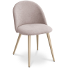 Buy Dining Chair - Upholstered in Fabric - Scandinavian Style - Evelyne Taupe 59261 - in the EU